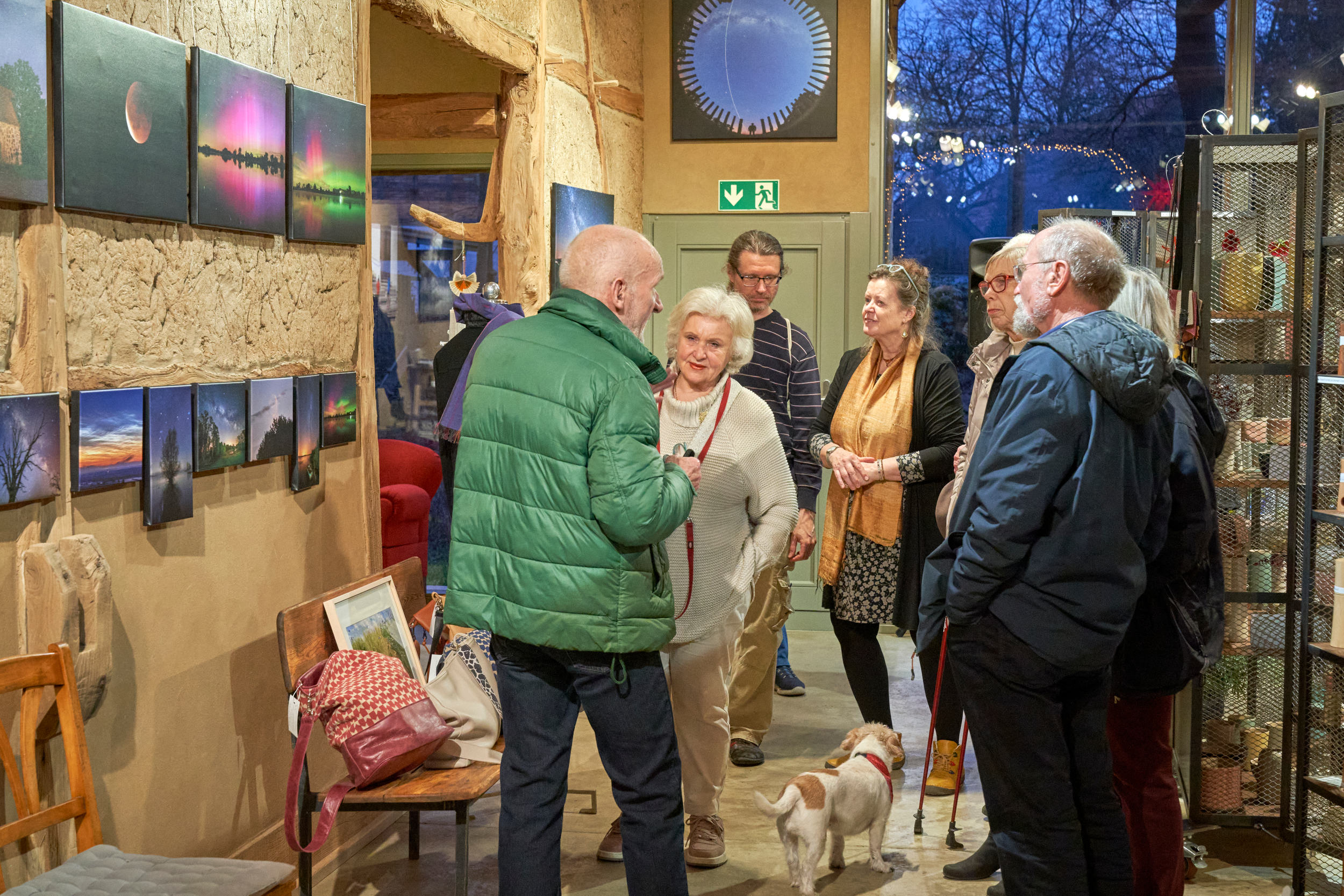 Ausstellungsfuehrung mit Helmut Schnieder
